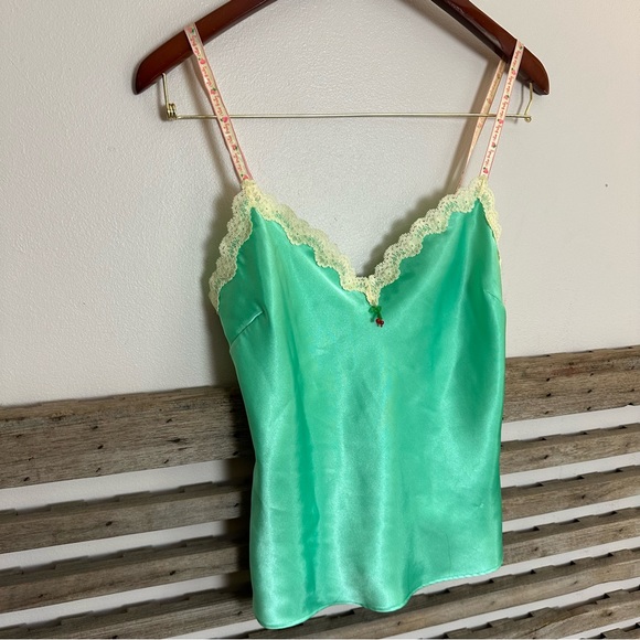 Lei Intimates Sleepwear Lei Vintage Silky Green Lingerie Pajama Set Poshmark